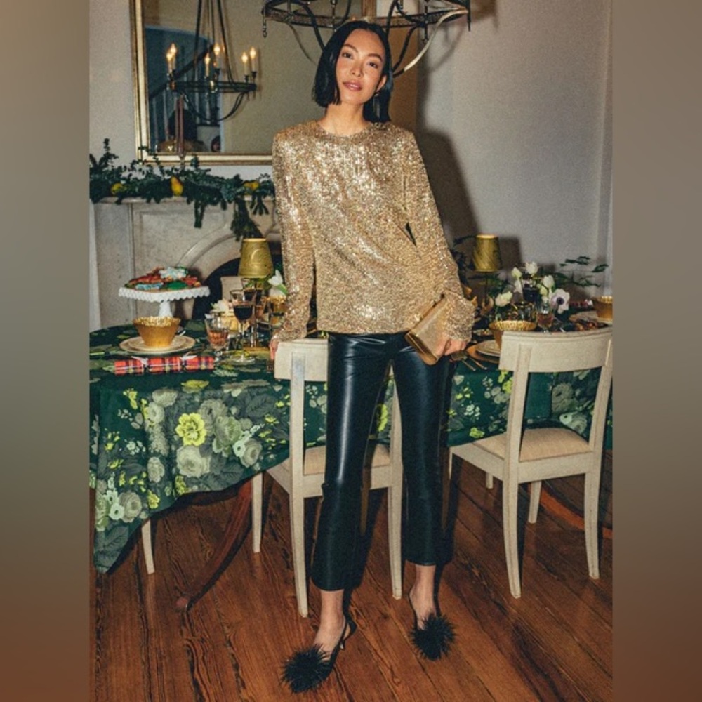 VERONICA BEARD Carly Kick Flare Faux Leather Pants • Sz 30 •Black NWOT Sold Out